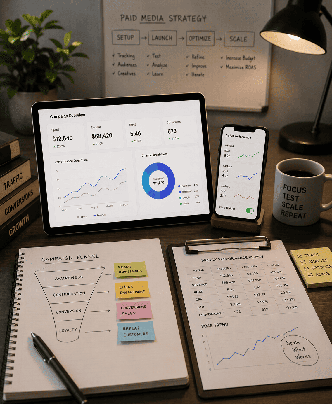 Paid media scaling